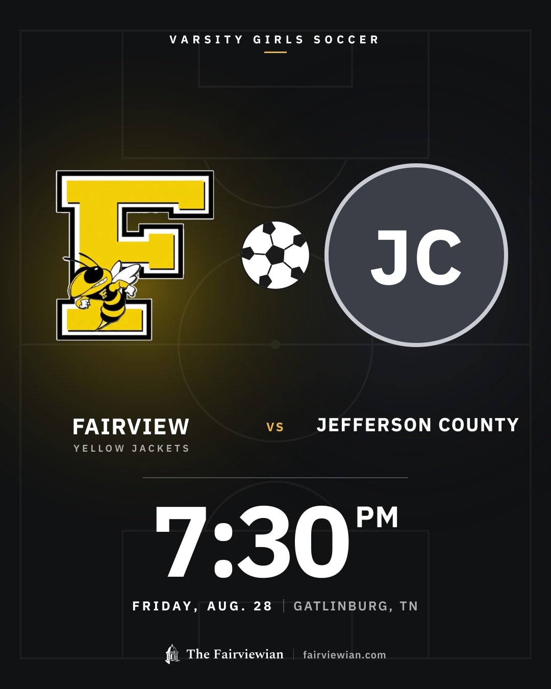 Fairview High girls soccer vs Jefferson County, Friday, Aug. 28, 7:30 PM