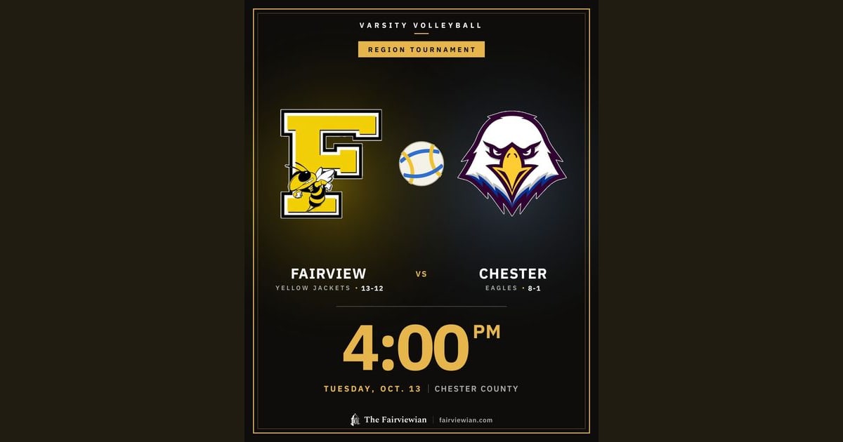 Fairview High volleyball vs Chester, Tuesday, Oct. 13, 4 PM